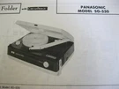 Panasonic SG-530 Phonograph Photofact. Fixed Price $6.50.
