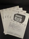Sams Photofacts Vintage Radios Dewald Brand - You Choose Model. Fixed Price $6.50.