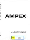 Ampex Micro 9, 9A, 28, Distributer Service Manual. Fixed Price $15.00.