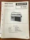 Sanyo Z52F Boombox / Radio Cassette Service Manual *original*. Fixed Price $14.98.