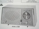 Zenith L722C, L722G, L722W Radio Photofact. Fixed Price $6.50.