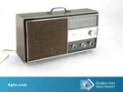 RGC23W Plastic Table Radio Am/fm Walnut Circa 1960S W/ Handle Add On. Fixed Price $39.00.