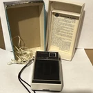 Vintage P1757 Transistor Radio Box Earphone Works Static Hong Kong. Fixed Price $49.00.