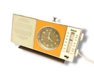 Rare Vintage Rca RZS452T Radio Clock Japan Brown & White. Fixed Price $129.99.