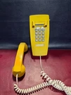 Bell System By Western Electric Wall Home Telephone Push Button Yellow 2554BMP. Fixed Price $49.95.