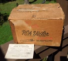 Original Rca Victor Personal Radio Model 54 2 Cardboard Box. Fixed Price $35.00.