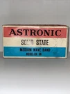 Vintage Astronic Solid State Medium Wave Band Radio CR-8A Original Box Untested. Fixed Price $25.49.