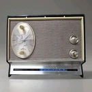 Vintage Sears Silvertone Solid State Clock Radio Mcm Mid Century Works. Fixed Price $29.99.