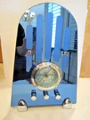 Art Deco Radio-cathedral Blue Mirror 1930'S Style-am-fm-rare-collectors Ltd. Fixed Price $275.00.