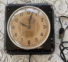 Vtg 1930S General Electric Telechron Black Wall Clock 2H08 Garcon Original. Fixed Price $75.00.