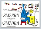 Ham Radio Qsl SM7ERU SM7DBA Sweden 1980 Sommerkamp Ftdx 28MHZ Contact. Fixed Price $15.99.
