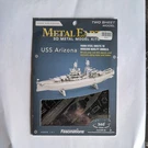 Fascinations Metal Earth Uss Arizona 3D Two Sheet Model Kit Silver. Fixed Price $12.00.