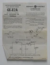 General Electric GE-X9 Transistor Light Flasher Dealer Sheet Brochure. Fixed Price $8.77.