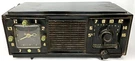 Mid Century Modern Am Clock Radio Philco Transitone 701X Black & Green 1950S. Fixed Price $83.99.