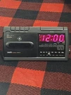 Ge 7-4936A Cassette Clock Radio Digital Am/fm Alarm Snooze Black Tested Works. Fixed Price $25.00.