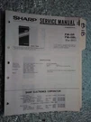Sharp FM-5 Bl Service Manual Original Repair Book Radio Stereo Walkman. Fixed Price $19.99.