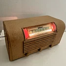 Hoffman A300 Tube Radio-circa 1946-WORKS-CABINET Repaired So-so Sanded.. Fixed Price $59.69.