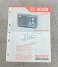 Sony Fm-am 2-BAND Radio ICF-9630W Service Manual With Schematic Diagram JO123. Fixed Price $14.79.