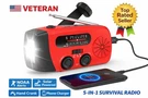 Emergency Radio Solar Hand Crank Noaa Weather Alert Usb Charger Flashlight Power. Fixed Price $28.49.