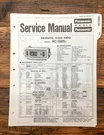 Panasonic RC-1085 Radio Service Manual *original*. Fixed Price $14.97.