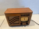 Vintage 1939 Philco Tube Am Radio Model 39-7 Antique Wood Art Deco. Fixed Price $139.99.