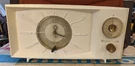 Westinghouse Model H816L5 White Tube Radio W/ Clock. Fixed Price $45.00.