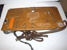 Olive Green 1959 Zenith Tube Radio Model B728F - Orig. Rear Panel W/ Antenna. Fixed Price $57.50.