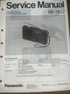 Panasonic RF-1102 Service Manual Radio Original. Fixed Price $24.99.