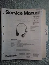 Panasonic RF-H8 Service Manual Original Repair Book Stereo Headphones Radio. Fixed Price $19.98.