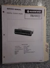 Sanyo Rm 6600 Service Manual Original Repair Book Am Fm Digital Clock Radio!. Fixed Price $19.99.