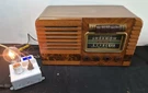 Vtg Rca Victor 16T3 Tube Radio Am Shortwave Push Button Wood Console 1938 Works. Fixed Price $150.00.