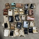 Vintage Transistor Radio Cases Leather Vinyl Other Of 28 New Old Stock. Fixed Price $39.95.