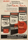 1968 AD.(N29) Federal Signal Co. Blue Island, Ill.super Ten-ten Call Radio. Fixed Price $8.49.