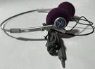 Vintage Toshiba HR-M2 Metal Band Stereo Headphones 3.5MM Rare Purple Cushions. Fixed Price $74.99.