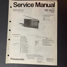 Panasonic RF-B20 Fm-mw-lw-sw 9-BAND Portable Radio Original Service Manual. Fixed Price $9.99.
