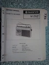 Sanyo M-Z52F Service Manual Original Repair Book Stereo Boombox Radio Tape Deck. Fixed Price $19.98.
