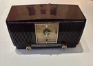 Vintage General Electric Tube Radio Alarm Clock 546PH Bakelite Brown 1954. Fixed Price $64.95.