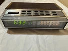 Vintage 7-4652A Digital Alarm Clock Radio Woodgrain Green Led Works. Fixed Price $22.00.