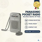 Panasonic RF-P50D Portable Pocket Radio Am/fm, Led Tuning Indicator, Silver. Fixed Price $27.80.