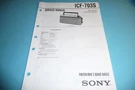 Service Manual For Sony ICF-703S, Original!!. Fixed Price $14.34.