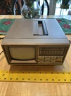 General Electric Portable 5" Vhf/uhf/tv/am/fm Radio 7-7150B Tested Working. Fixed Price $30.00.