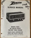 Zenith RA-114 R421 Ac Solid State Am/fm Radio Original Service Repair Manual. Fixed Price $19.94.