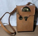 Emerson 888 Vanguard Pocket Transistor Radio W/ Original Leather Case. Fixed Price $30.00.
