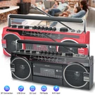 Boombox Radio Cassette Recorder Am/fm/sw Bluetooth Retro Style Speaker Usa. Fixed Price $46.95.