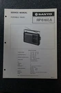 Sanyo RP6160A Service Manual. Fixed Price $21.99.
