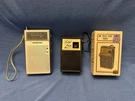 Vintage Kmart Solid State Transistor Radio Box + Soundesign Portable Am/fm. Fixed Price $28.00.