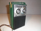 Electra Solid State Fm Am Portable Transistor Radio - Rare Olive Green Case. Fixed Price $18.99.