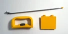 Sony CFS-930 Yellow Boombox Radio Parts Handle, Battery Cover, Antenna. Fixed Price $29.99.