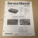 Original Panasonic Service Manual For Rc Model Clock Radios Choose One. Fixed Price $5.98.