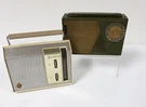 2 Vintage Transistor Radio Lot Parts Repair As P845A, P809E. Fixed Price $26.00.
